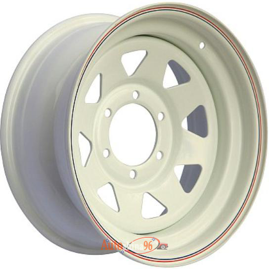 Off Road Wheels Jeep 8x16 5*114.3 ET-19 DIA84.1 White Штампованный. White