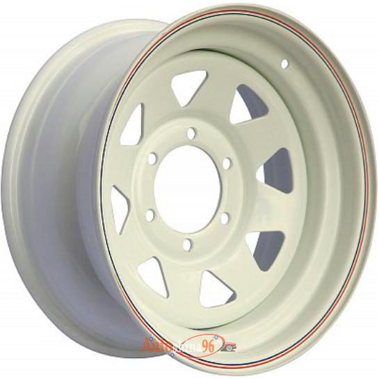 Off Road Wheels NIVA 7x15 5*139.7 ET25 DIA98.5 White Штампованный. White