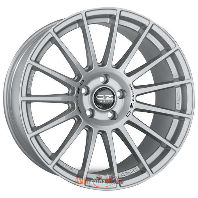 OZ Superturismo LM 7.5x17 5*112 ET35 DIA75.1 Matt Race Silver Black Lettering Литой. Matt Race Silver Black Lettering