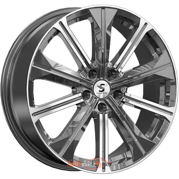 Скад KP013 7x19 5*108 ET33 DIA60.1 Diamond gloss graphite Литой. Diamond gloss graphite