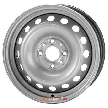 Trebl 6555T 6x15 4*100 ET40 DIA60.1 Silver Штампованный. Silver