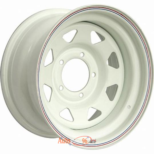 Off Road Wheels УАЗ 8x15 5*139.7 ET-24 DIA110.1 White Штампованный. White