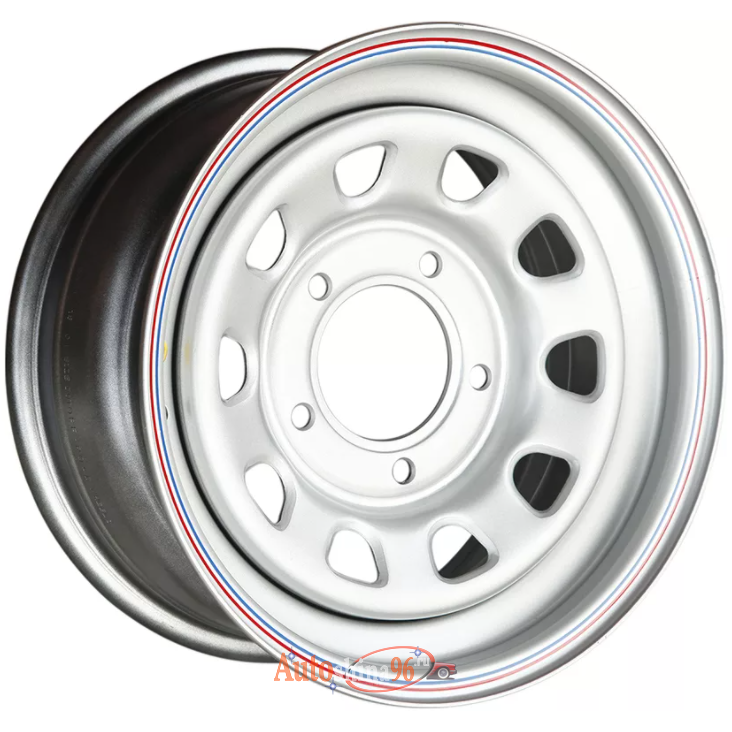 Off Road Wheels NIVA 7x15 5*139.7 ET25 DIA98.5 Silver Штампованный. Silver