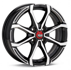 YOUR-wheels E17 6.5x16/4x100 D60.1 ET36 BKF
