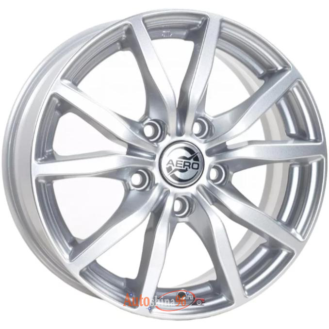 Aero A1599 6.5x15 5*108 ET43 DIA67.1 Silver Литой. Silver