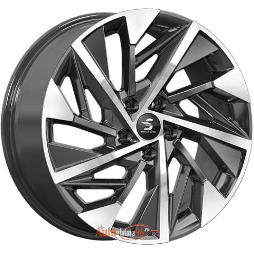 K&K КР009 7.5x18 5*108 ET47 DIA60.1 Diamond black gris Литой. Diamond black gris