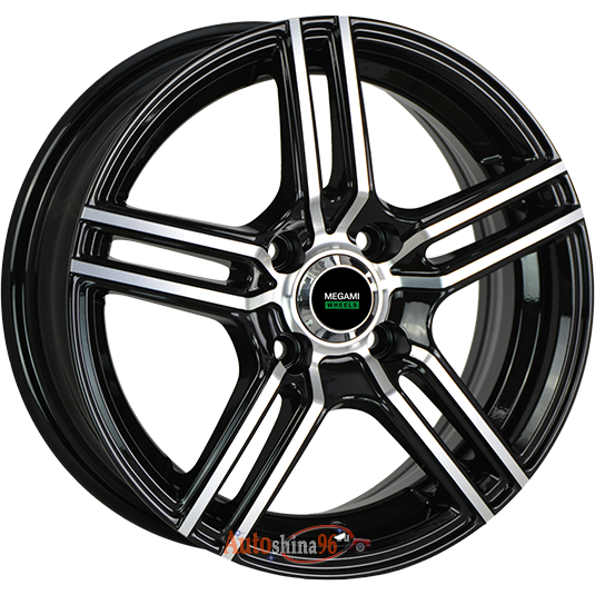 Megami MGM-1 5.5x14 4*100 ET49 DIA56.6 BKF Литой. BKF