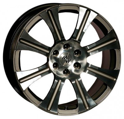 MK Forged Wheels XVI 9.5x20/6x139.7 D110.1 ET25 Black+inox Lip Status