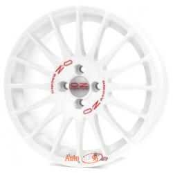 OZ Superturismo WRC 7x17 5*114.3 ET45 DIA75.1 White Red Lettering Литой. White Red Lettering