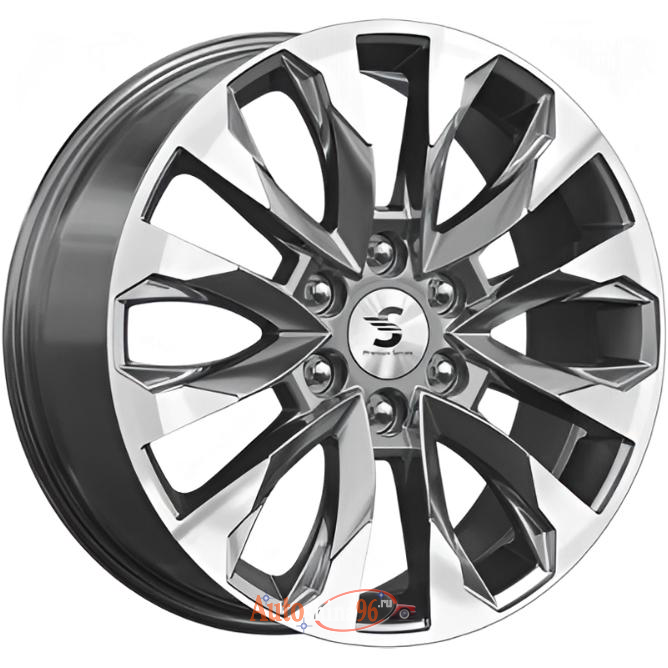 Скад KP007 8x20 6*139.7 ET42 DIA75.1 Diamond gloss graphite Литой. Diamond gloss graphite