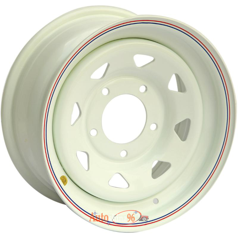 Off Road Wheels Isuzu/Toyota/Nissan 8x16 6*139.7 ET-19 DIA110.1 White Штампованный. White