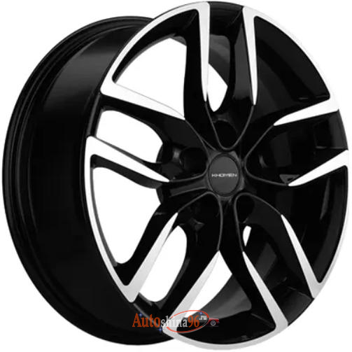 Khomen KHW 1708 6.5x17 5*108 ET33 DIA67.1 Black-FP Литой. Black-FP