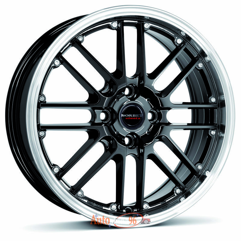 Borbet CW2 8.5x18 5*114.3 ET40 DIA72.6 Black Rim Polished Литой. Black Rim Polished